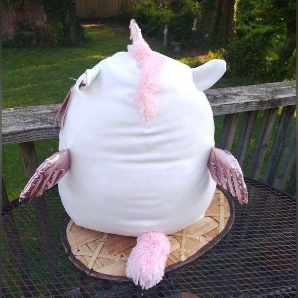Squishmallow Raquel the White Unicorn 20" Pink Kellytoy Soft Plush LIKE NEW - Picture 4 of 13